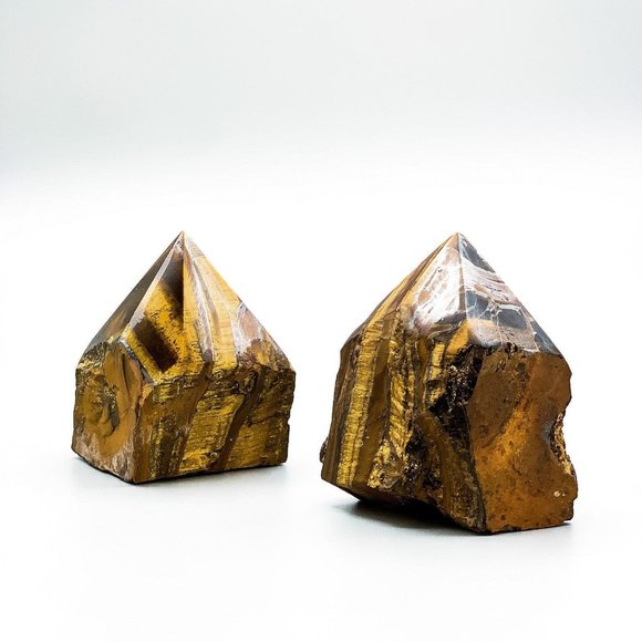 Interiors in Balance Other - Tiger's Eye Crystal Rough Polished Point Energy Generator - LARGE (1 Per Order)